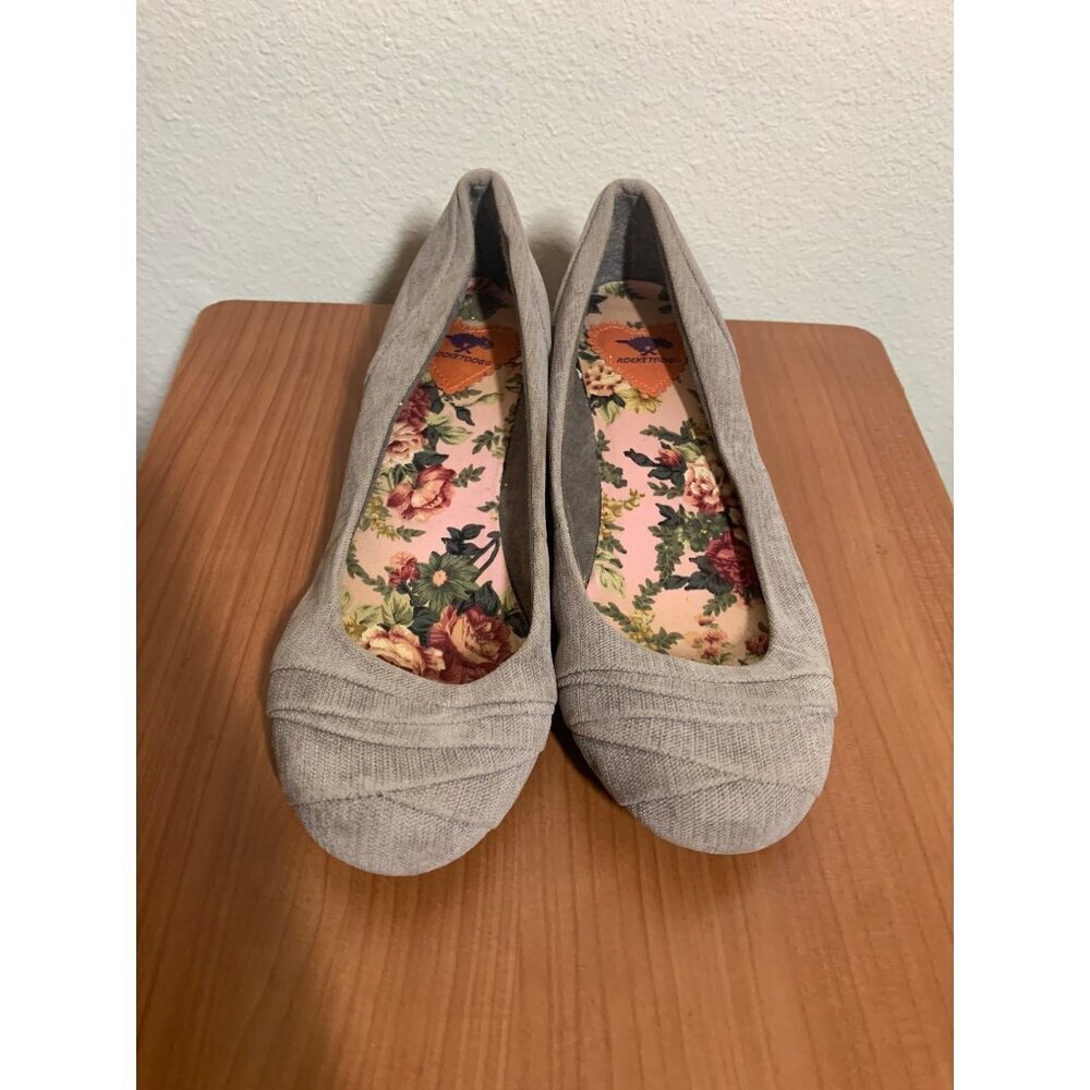 Rocket Dog Low Heeled Shoes Business Casual Office Y2K Gray Women's Size 6.5